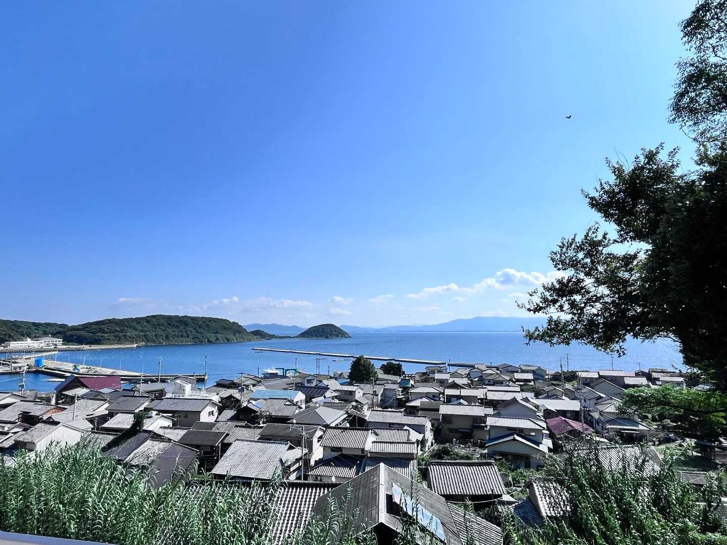 ここからの景色、相島らしいとスタッフさんのお気に入り
