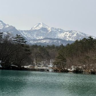 毘沙門沼からの磐梯山🏔️