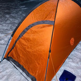 テントに戻って来ました😮‍💨