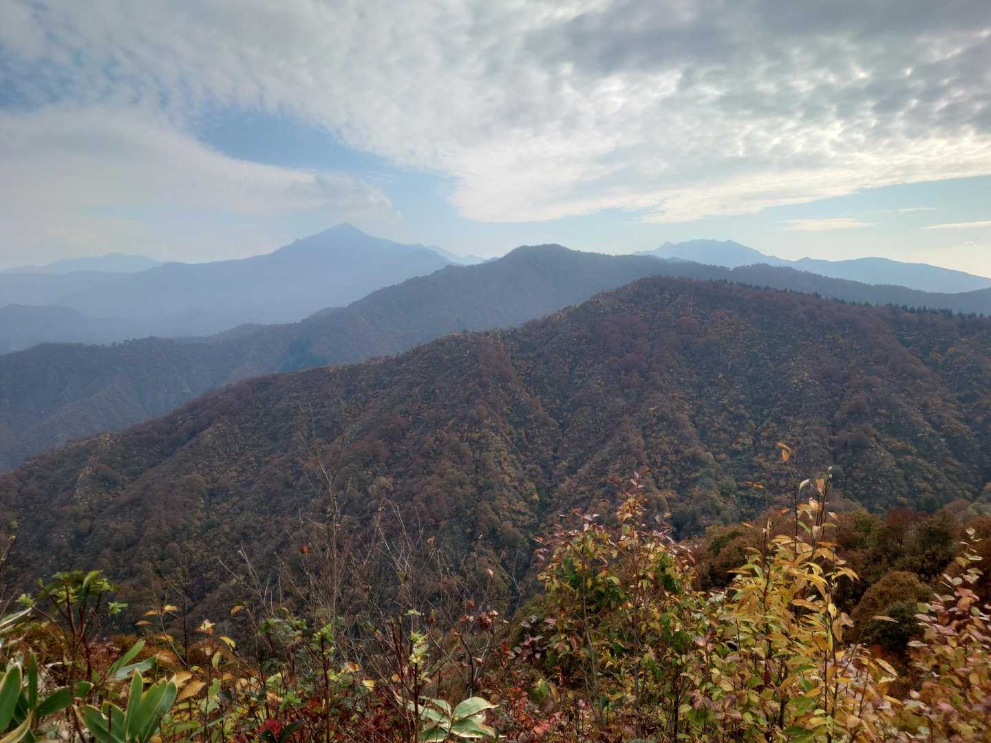 駒の頭、笠倉山、越後駒ヶ岳、八海山
あー美しい