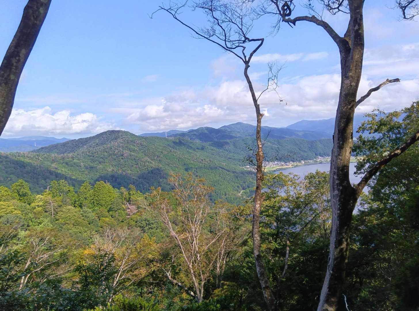 視界が急に開けるとそこは山頂広場でした！