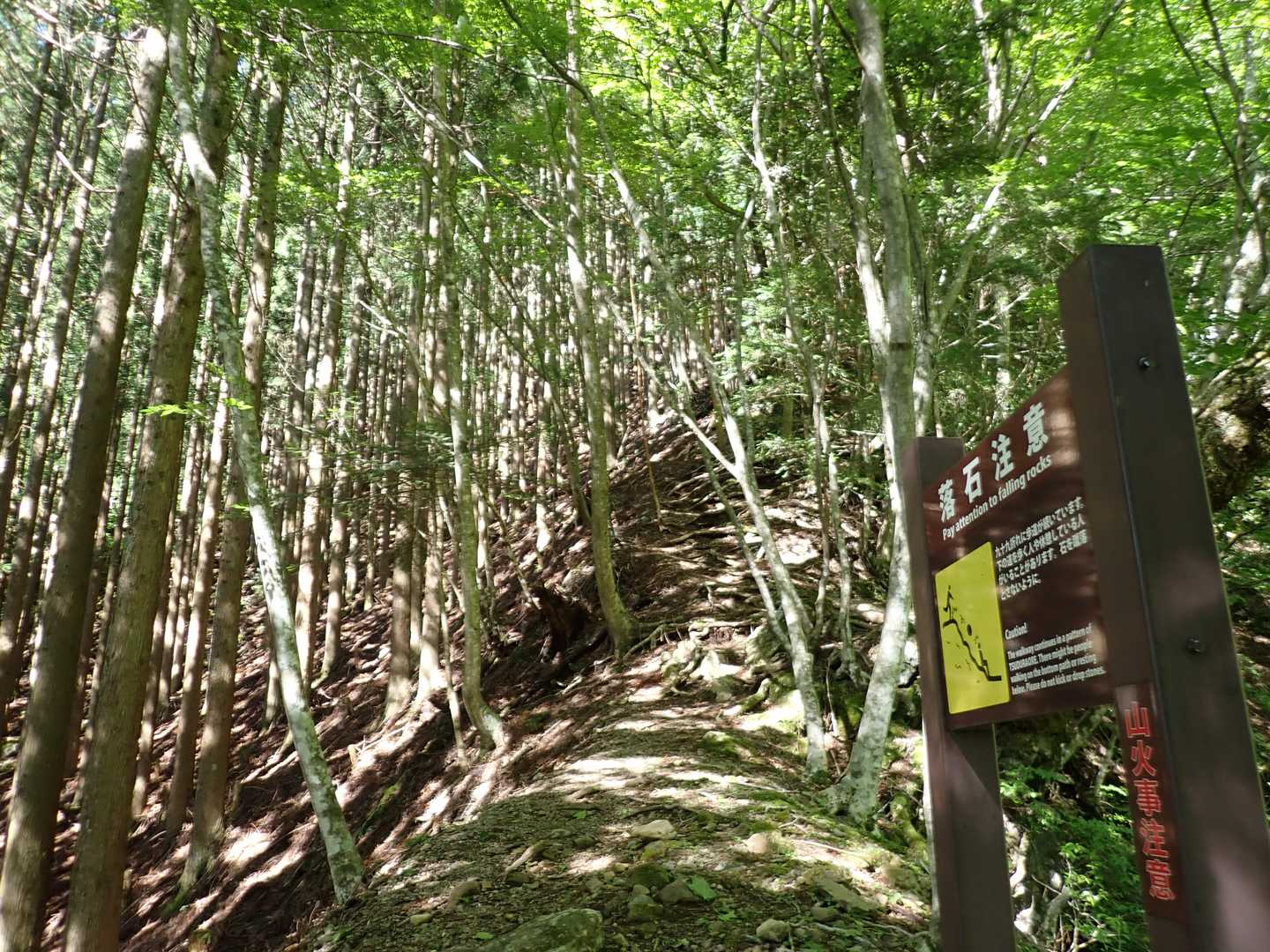 ここから先は急登
ゆっくり行きます。
