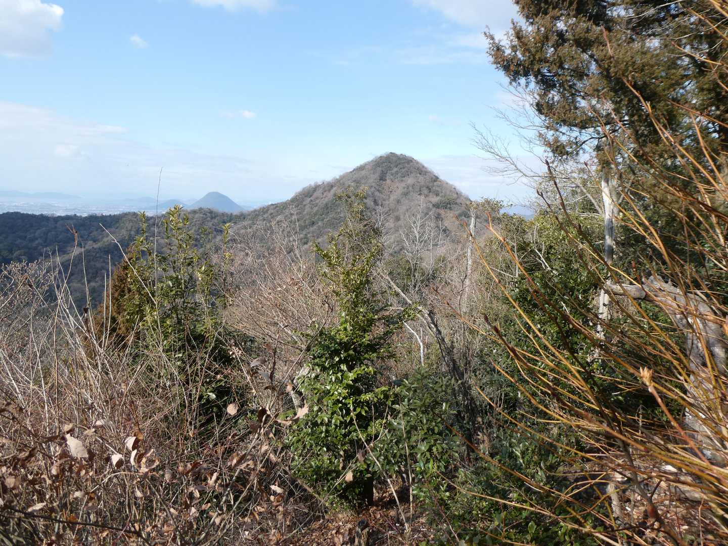 そして猫山
ピラミダルな山容です