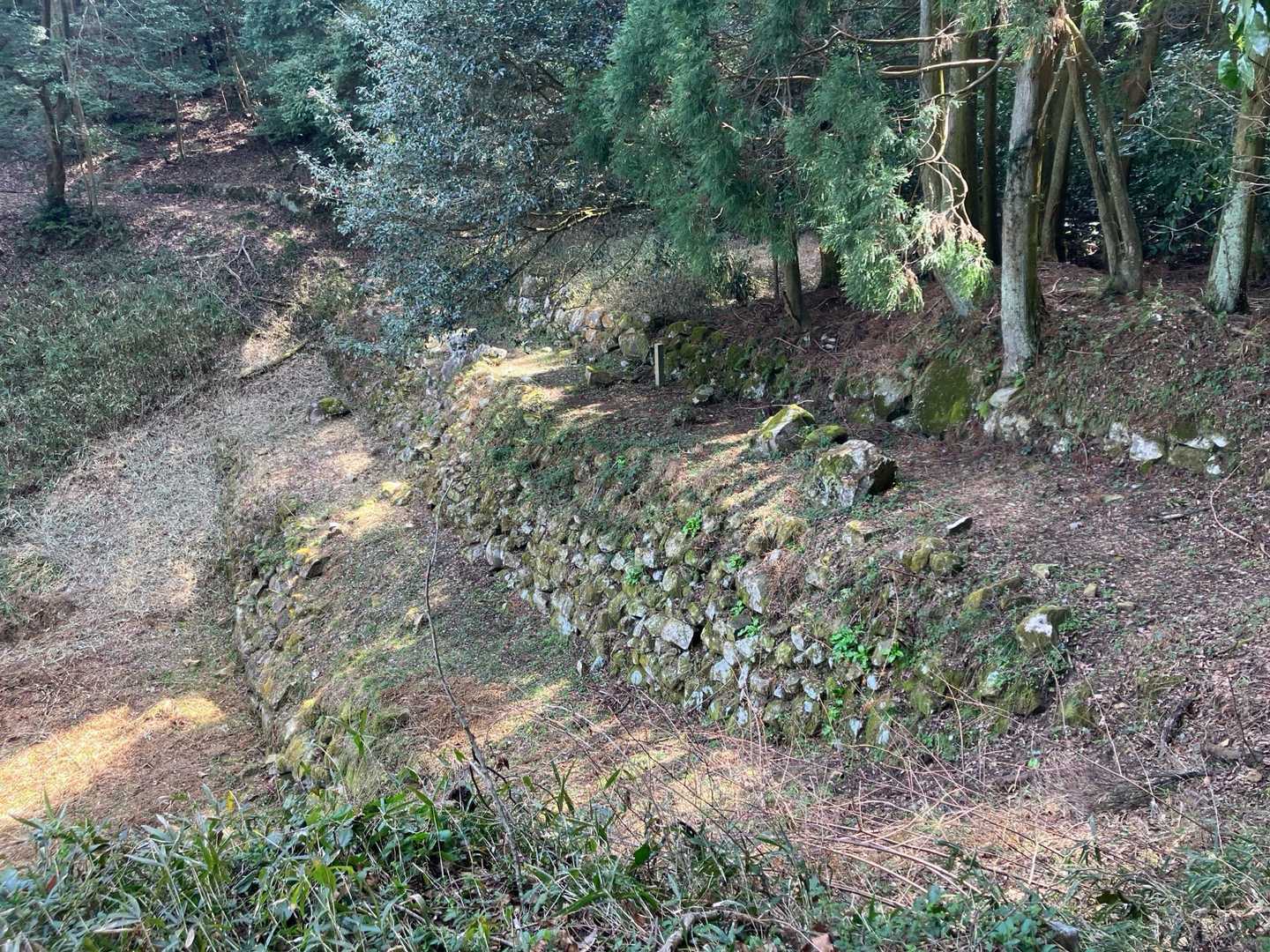 石城山城跡ということで、石積みが所々にあり歴史を感じます