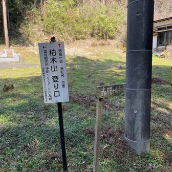 しばらくすると柏木山登山口　人気のお山で楽しみです☆
