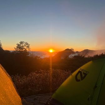 今回初の朝日に感動
太陽光のエネルギーのすごさを感じました