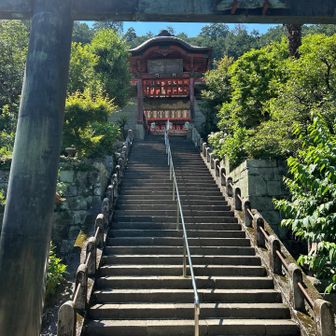 神社⛩️まで来ました