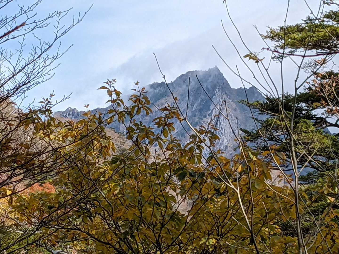 これまでとは違った山容。