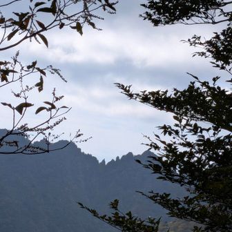 鋸岳展望所

ギザギザ見える