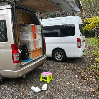 無事下山！！駐車場スキスキなのになぜデカめの車の横にデカめの車を置く！トナラーはやめてｗ