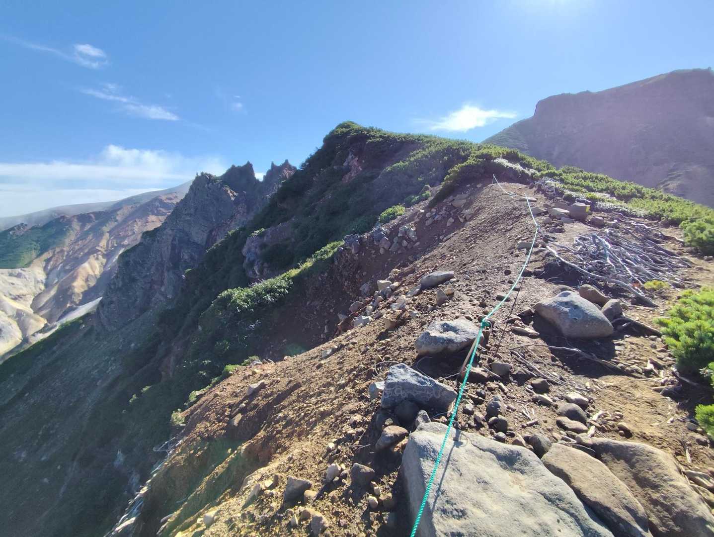 上ホロカメットク山-十勝岳 縦走コースの写真
