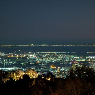 神戸の夜景を見て