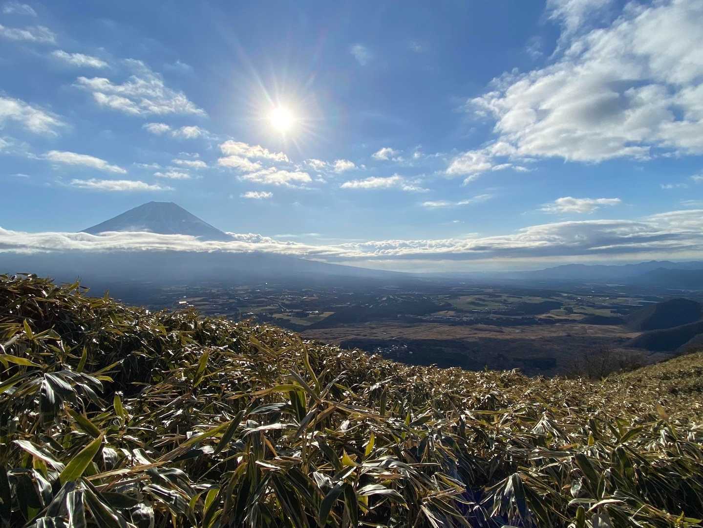 竜ヶ岳-端足峠-端足峠入口-湖畔登山口 周回コースの写真