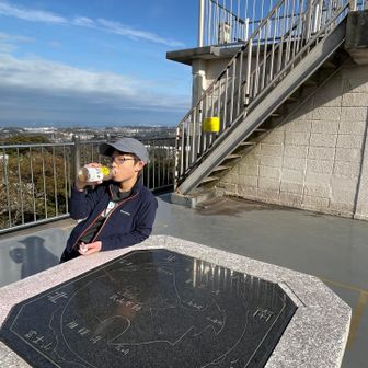 武山山頂展望台に到着！