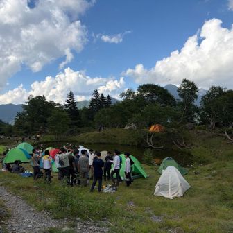 ようやく白根御池小屋に帰還