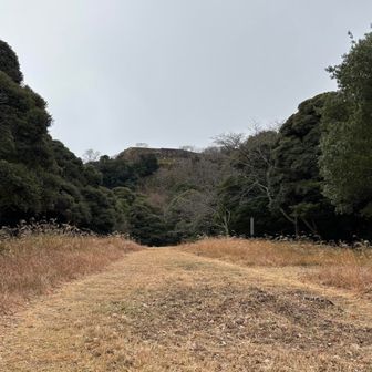 内善丸から見た米子城跡