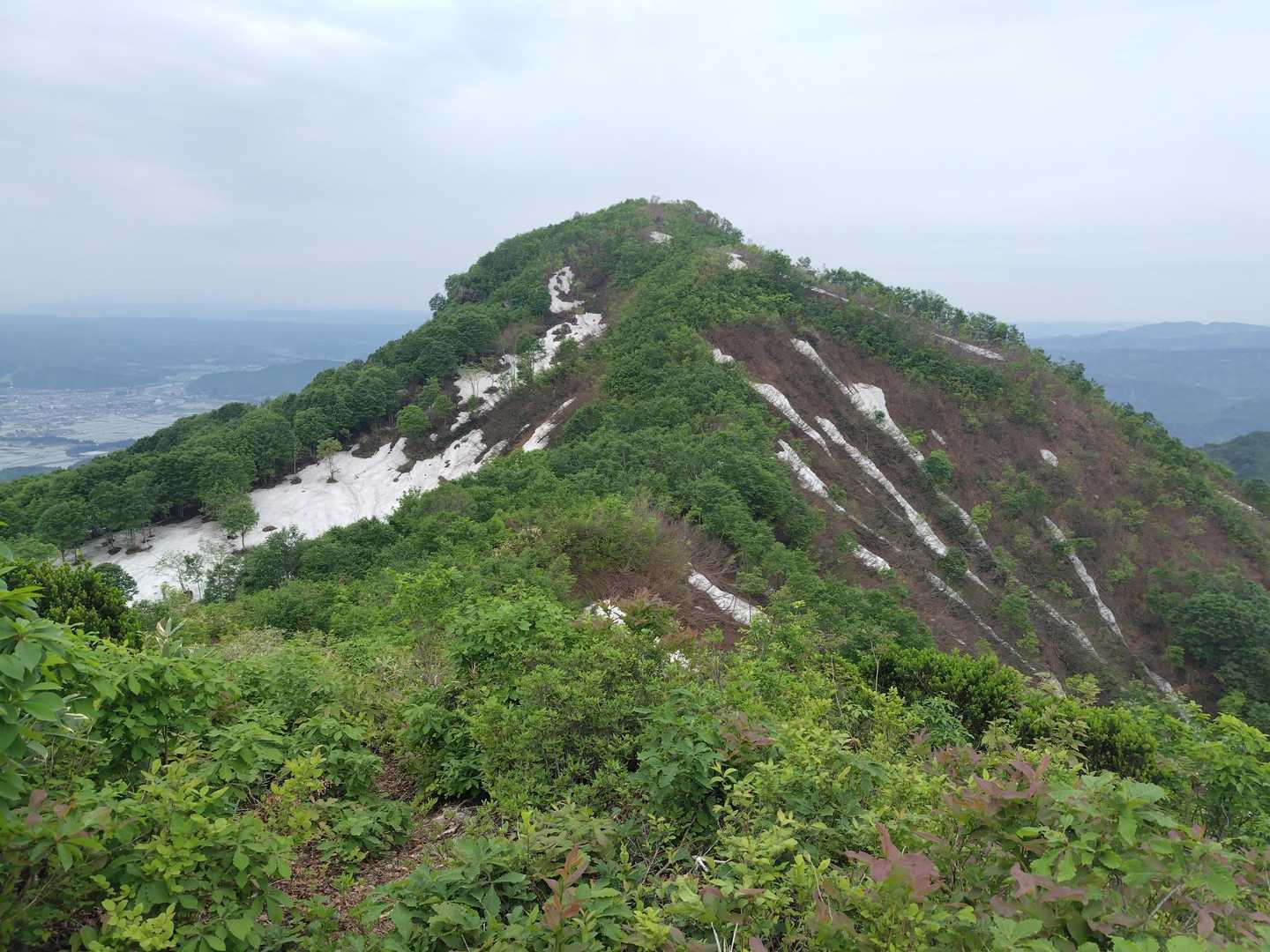 振り返って下権現堂山