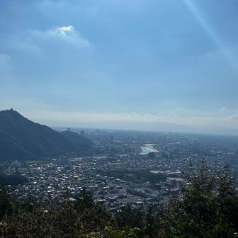 金華山🏯もよく見える

長良山は展望がとても良いです✨

ここで残念だけど
3人で相談し今回は6座目で終了と決めた😢
もう少し行きたかったけど、道探しで手間取ったのと、暑さで2人とも辛そうだった

このまま松尾池まで下り
エスケープルートで駐車場🅿️へ戻ることにした

Nさん
岳さん
ごめんね🙏