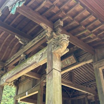 再び奧宮に
神社を眺める
獅子の彫刻　匠の技