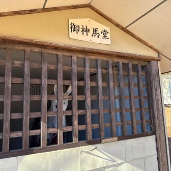 お馬がいました(造りもの)⛩️によくありますね🫏