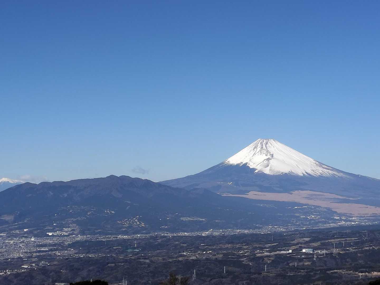 雲1つない、富士&愛鷹山