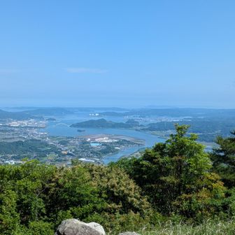山頂からの眺め最高🙆‍♀