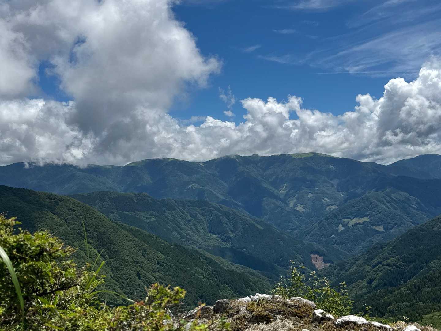 落合峠-矢筈山-石堂山 往復コースの写真