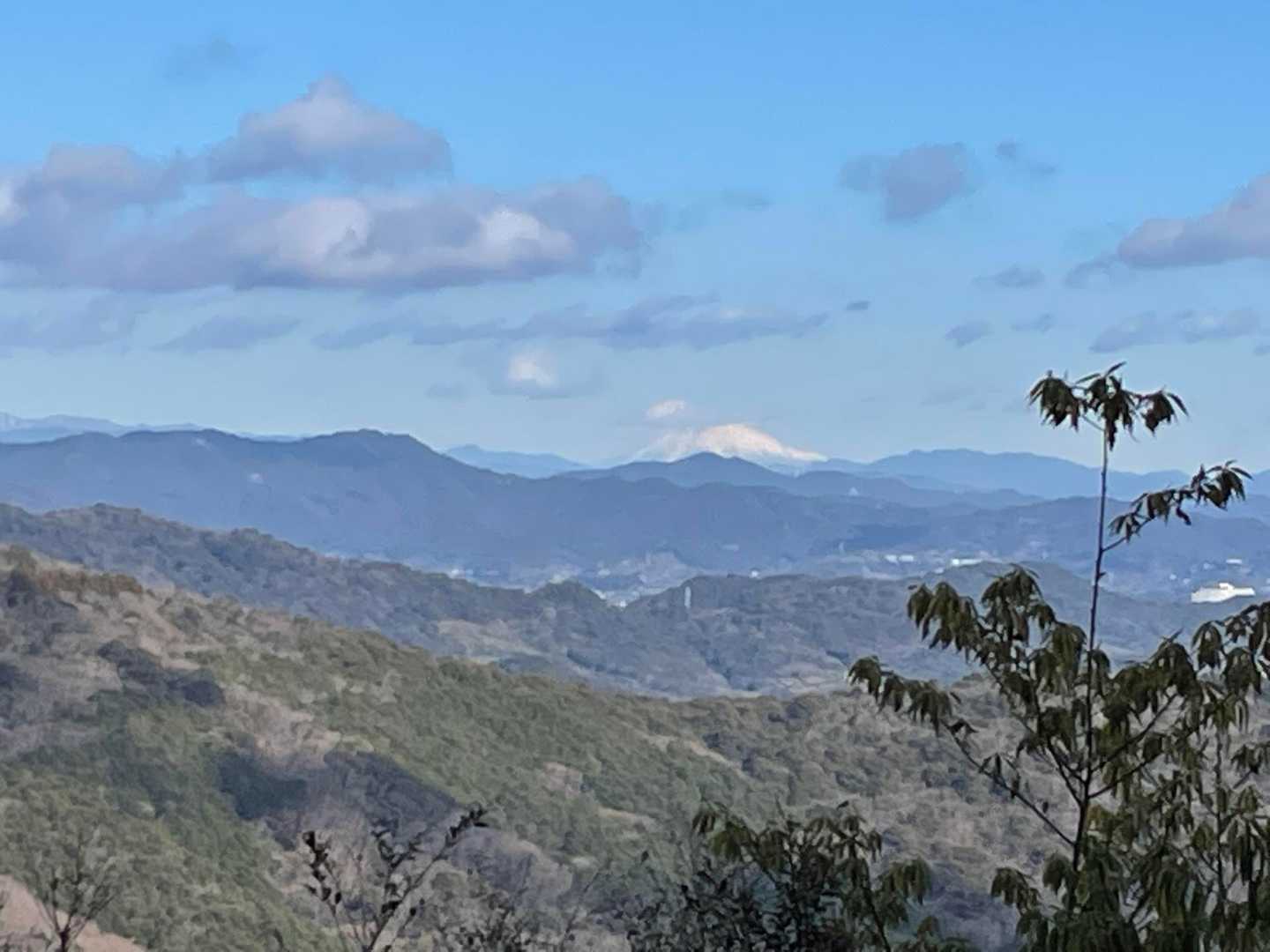 今日は無理だと思っていたけど、富士山見えた😆