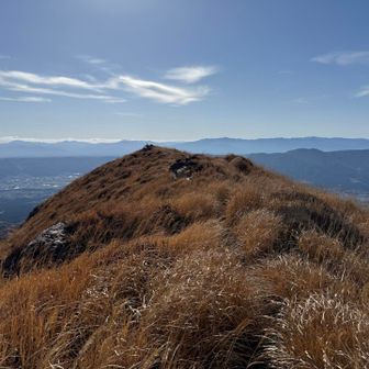 皿山への稜線。風が吹いてて良い感じ