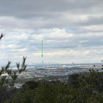 和田山山頂からの眺望 4️⃣

↓ の所にあべのハルカス🏙️
こんな所からも見えるんや～😆