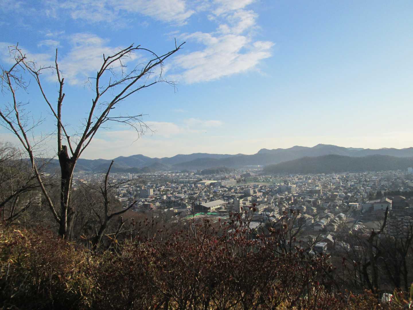 足利市駅-織姫神社登山口-鏡山-両崖山 往復コースの写真