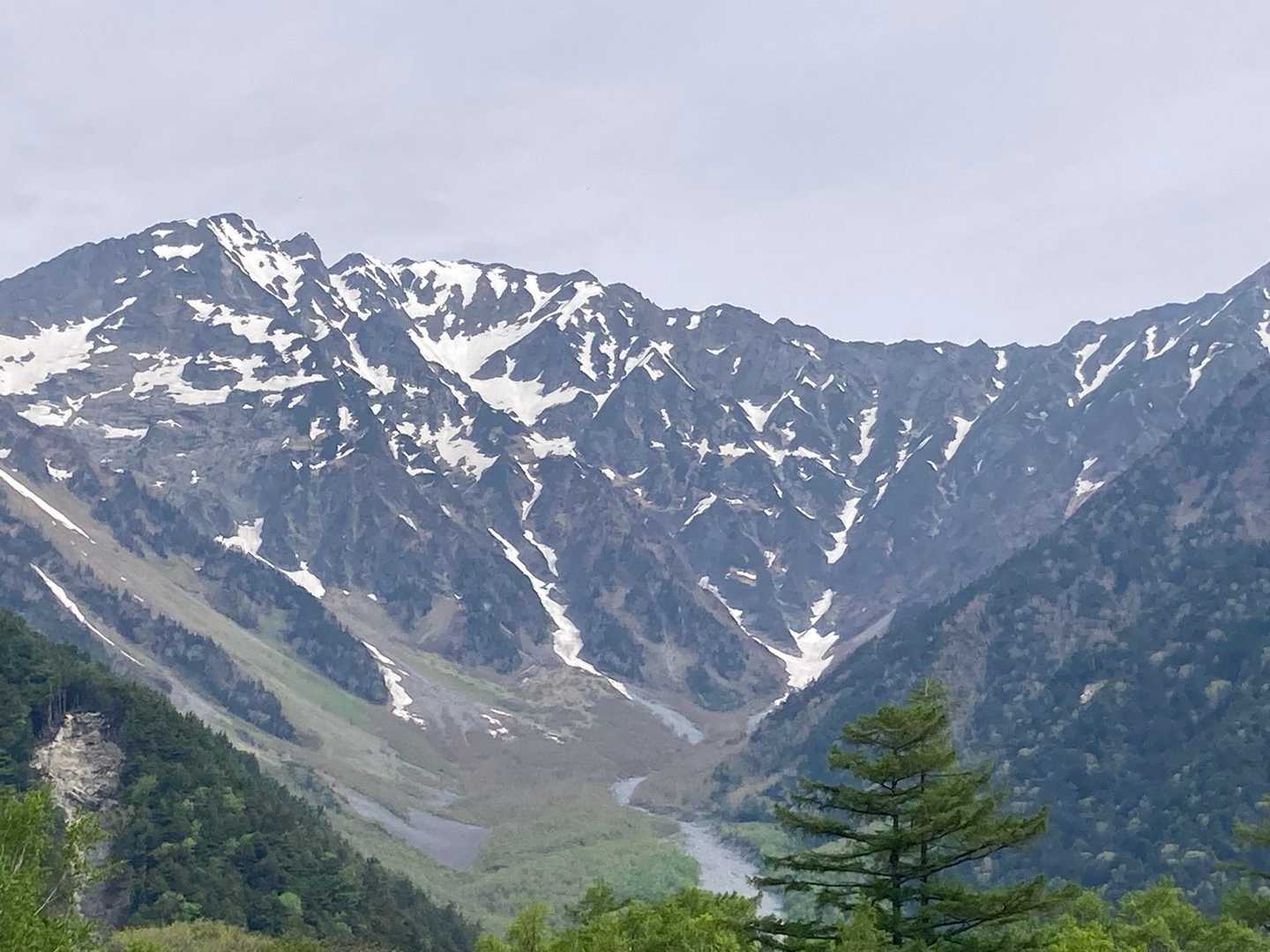 西穂高から吊尾根