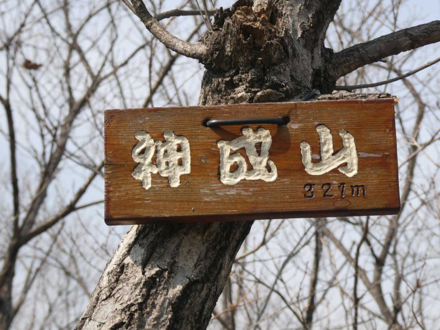 神成山ハイキングコース入口-神成山 往復コースの写真