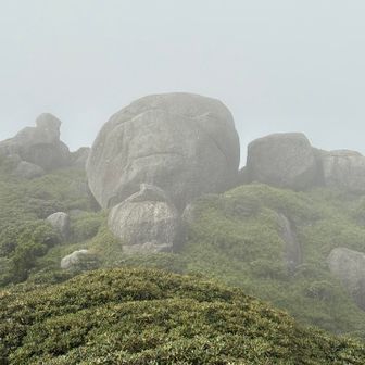 平石岩屋で待っていた岩のモンスター👹 ラスボス感あり、強そう