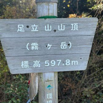 足立山山頂
企救山系の最高峰✨