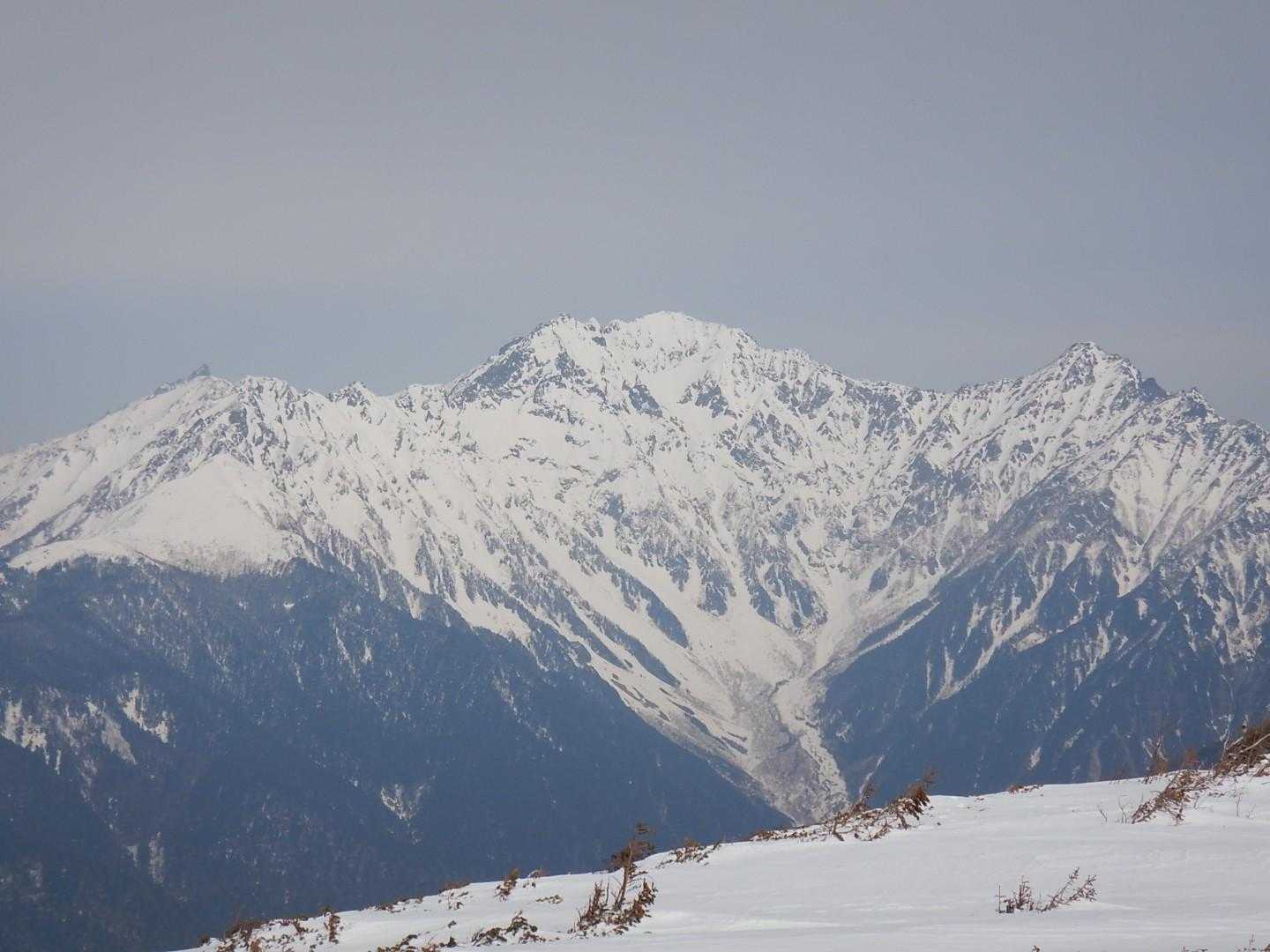 飽きずに穂高連峰