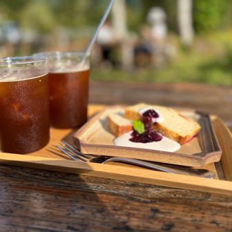 一の瀬のカフェkurumuでコーヒーブレイク