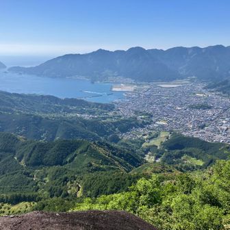 集落が見える