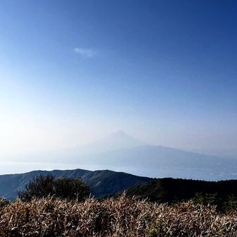 かすかに富士山