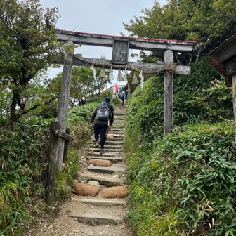 剣山本宮の鳥居
頂上まであと一歩
