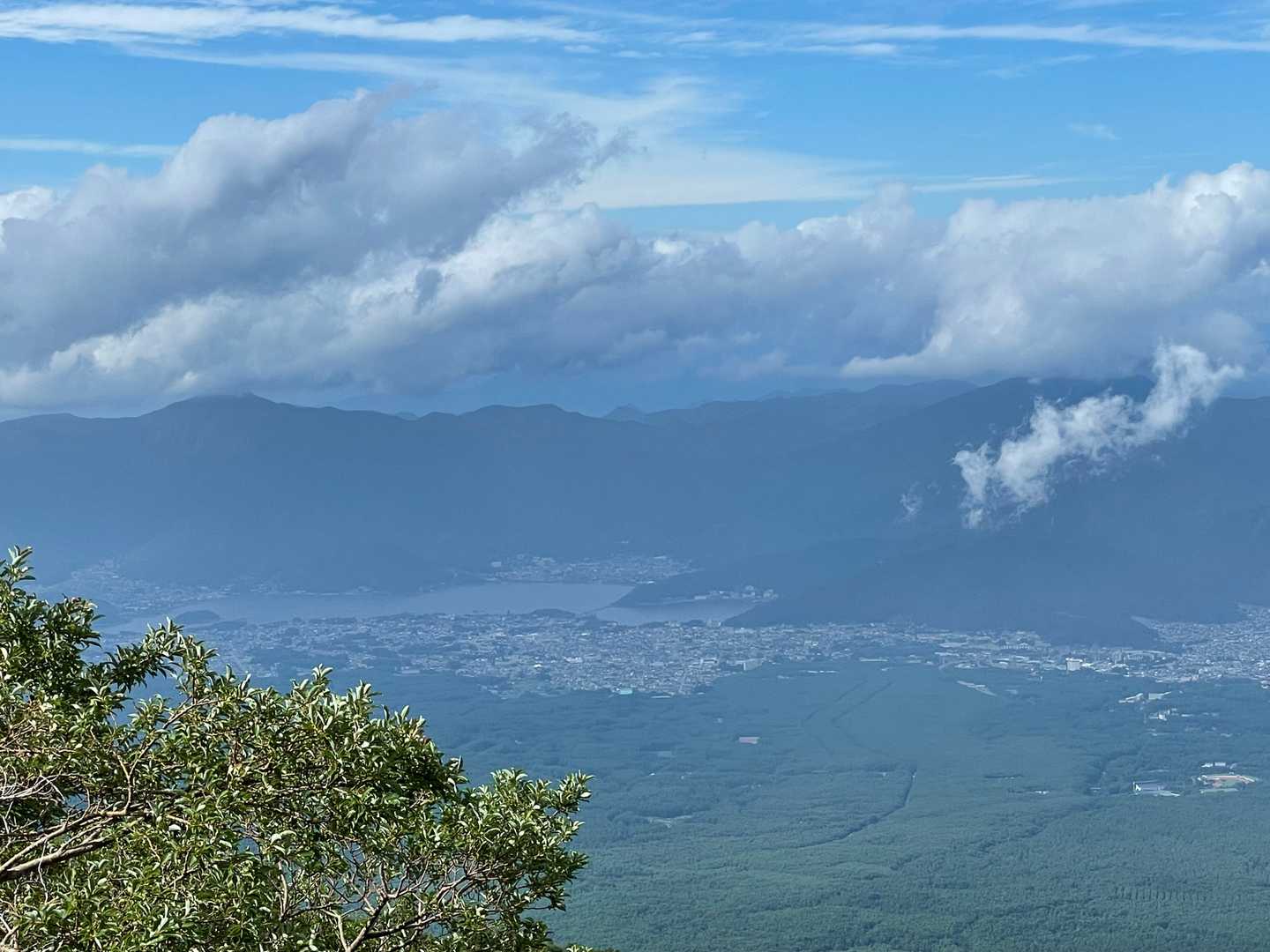 五合目からの河口湖