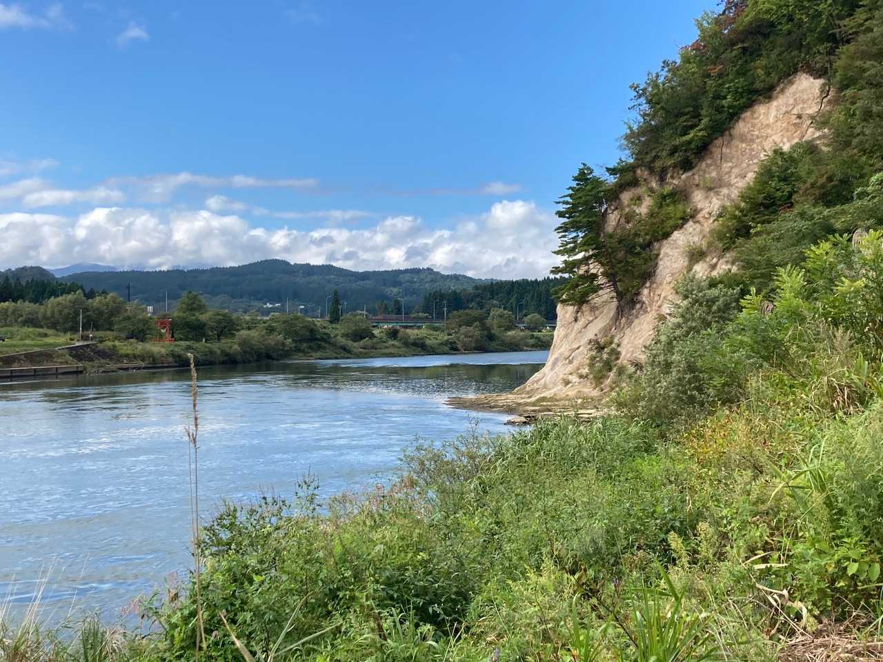 最上川🏞緩やかな流れでした😌