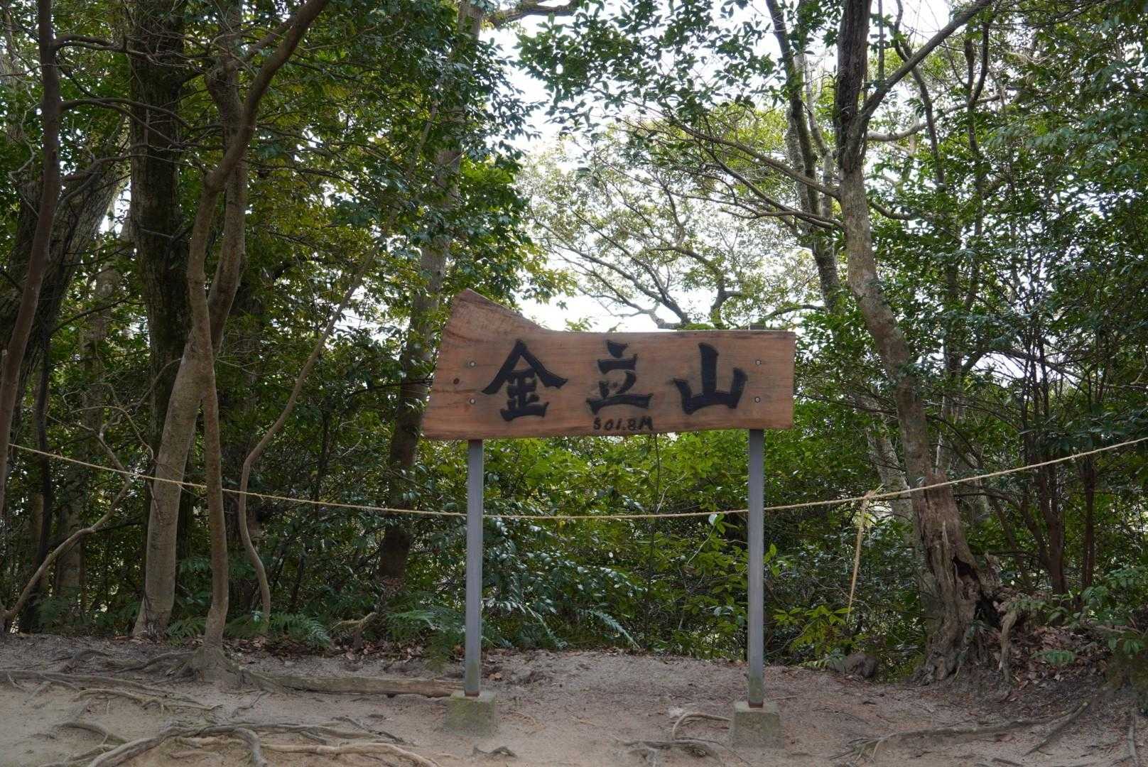 立派な山頂看板✨️