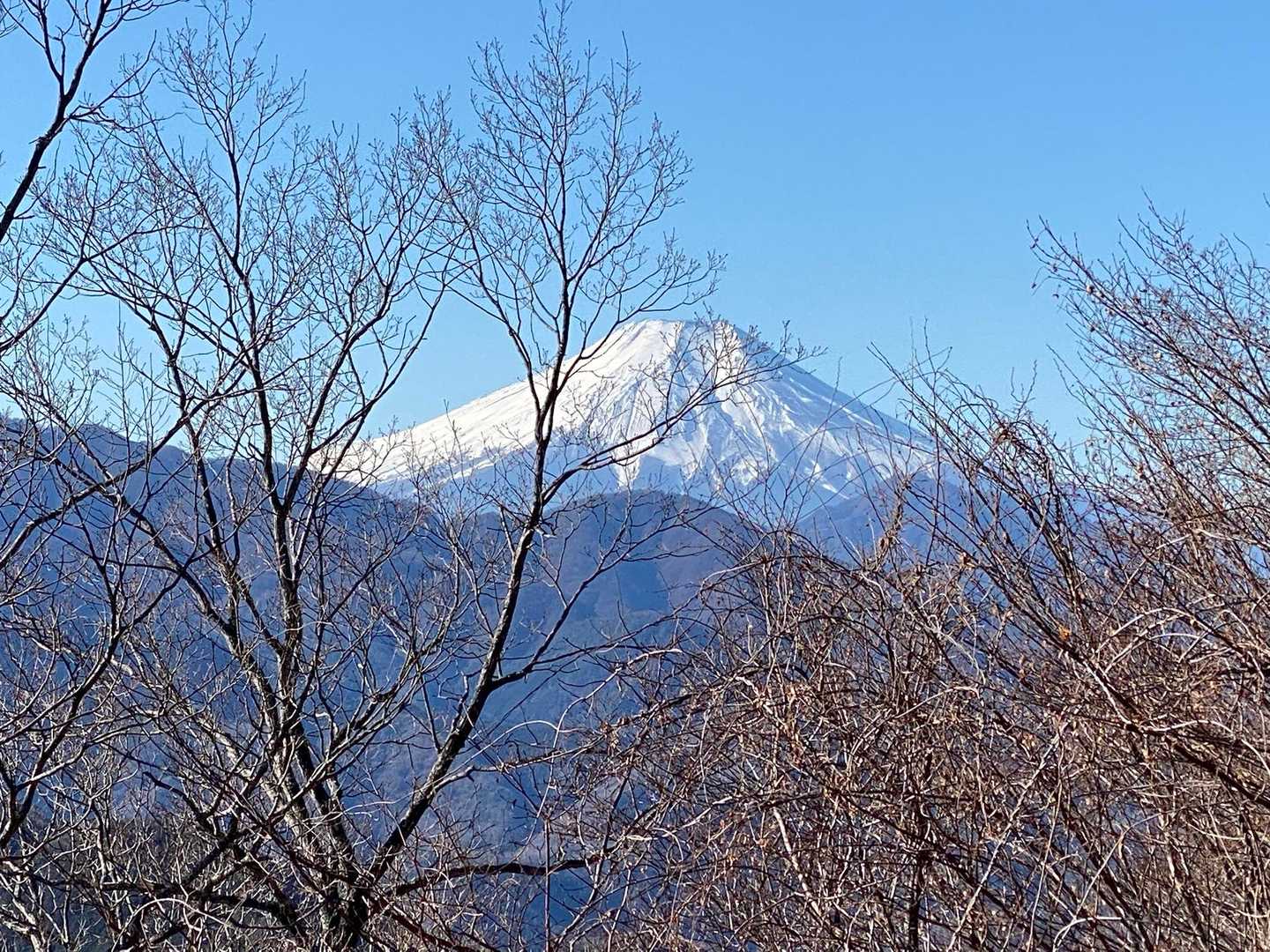 昨年登った宝永山が少しだけ見え…テンション上がる⤴︎