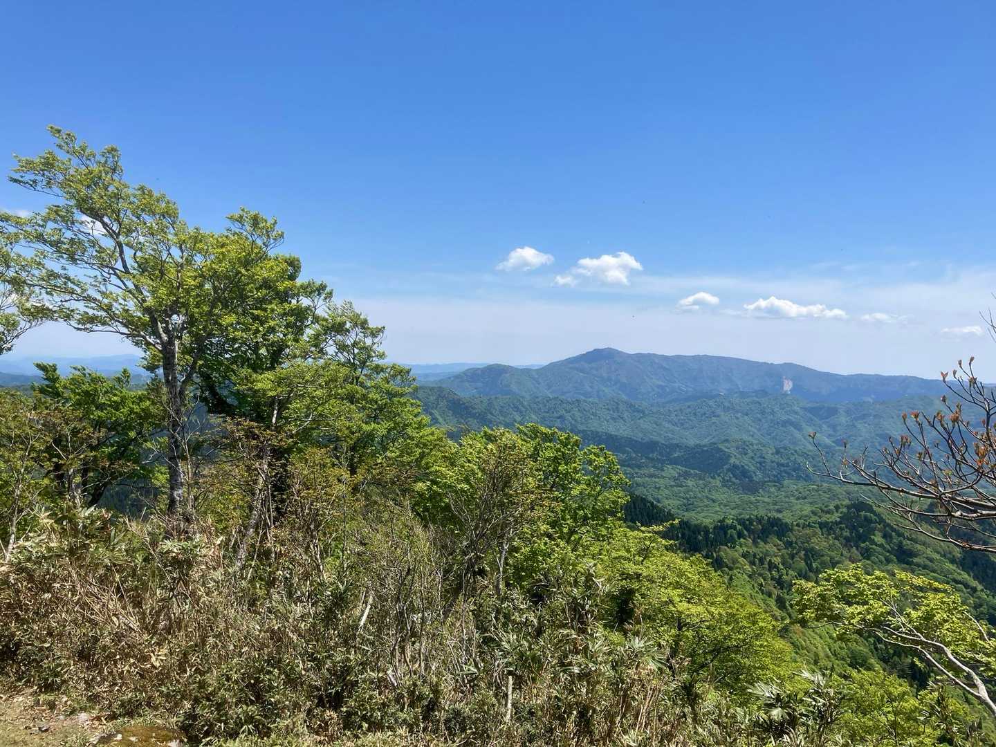 山頂からの氷ノ山