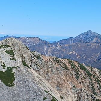 北薬師岳と劔岳