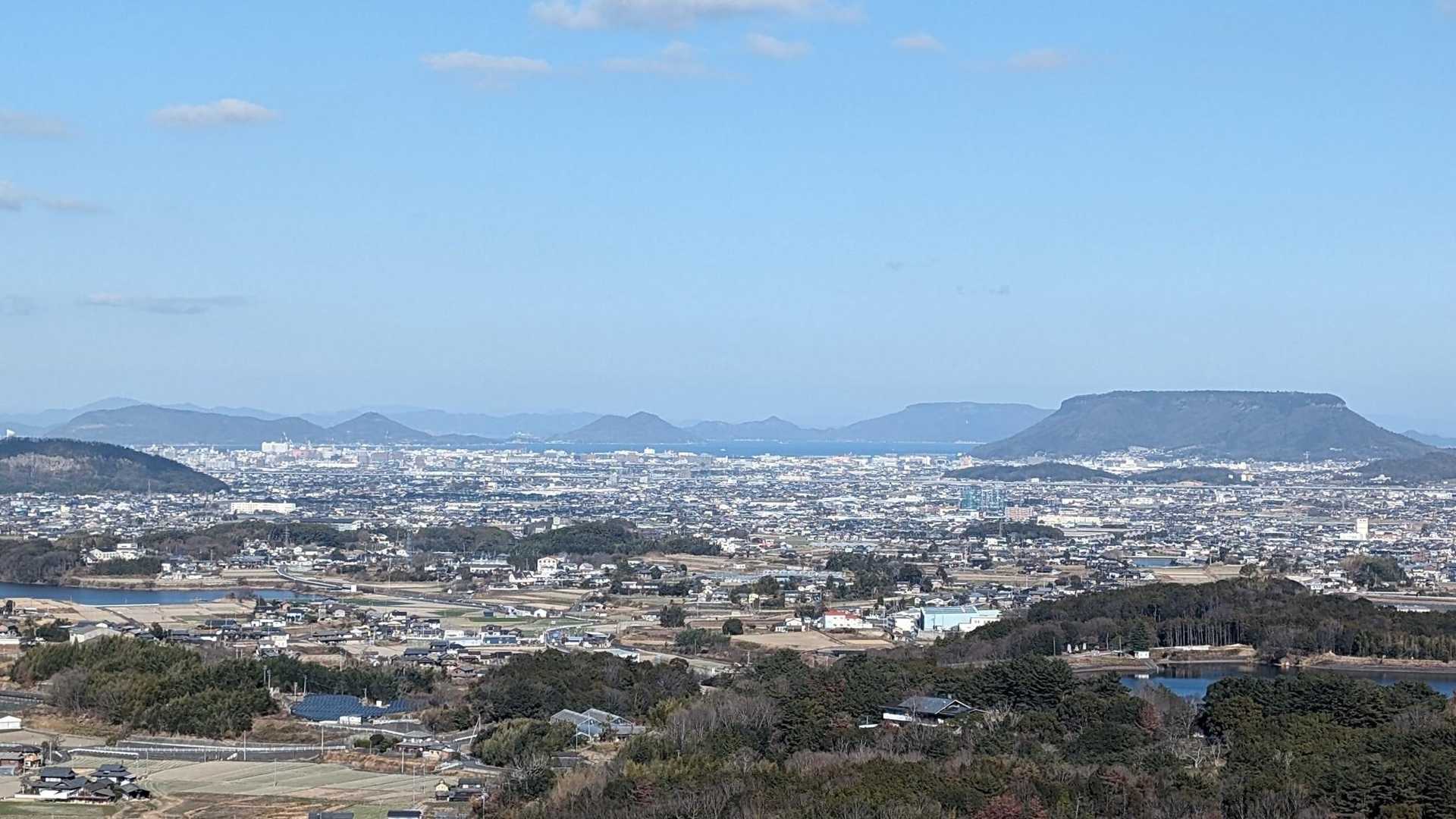 眺め良し👀
屋島が見え高松駅方面も良く見える👌