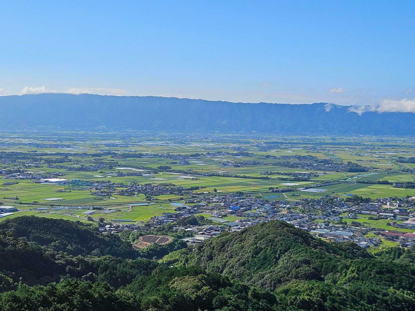 耳納連山方面👀