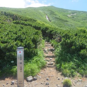 下山中、振り返る。