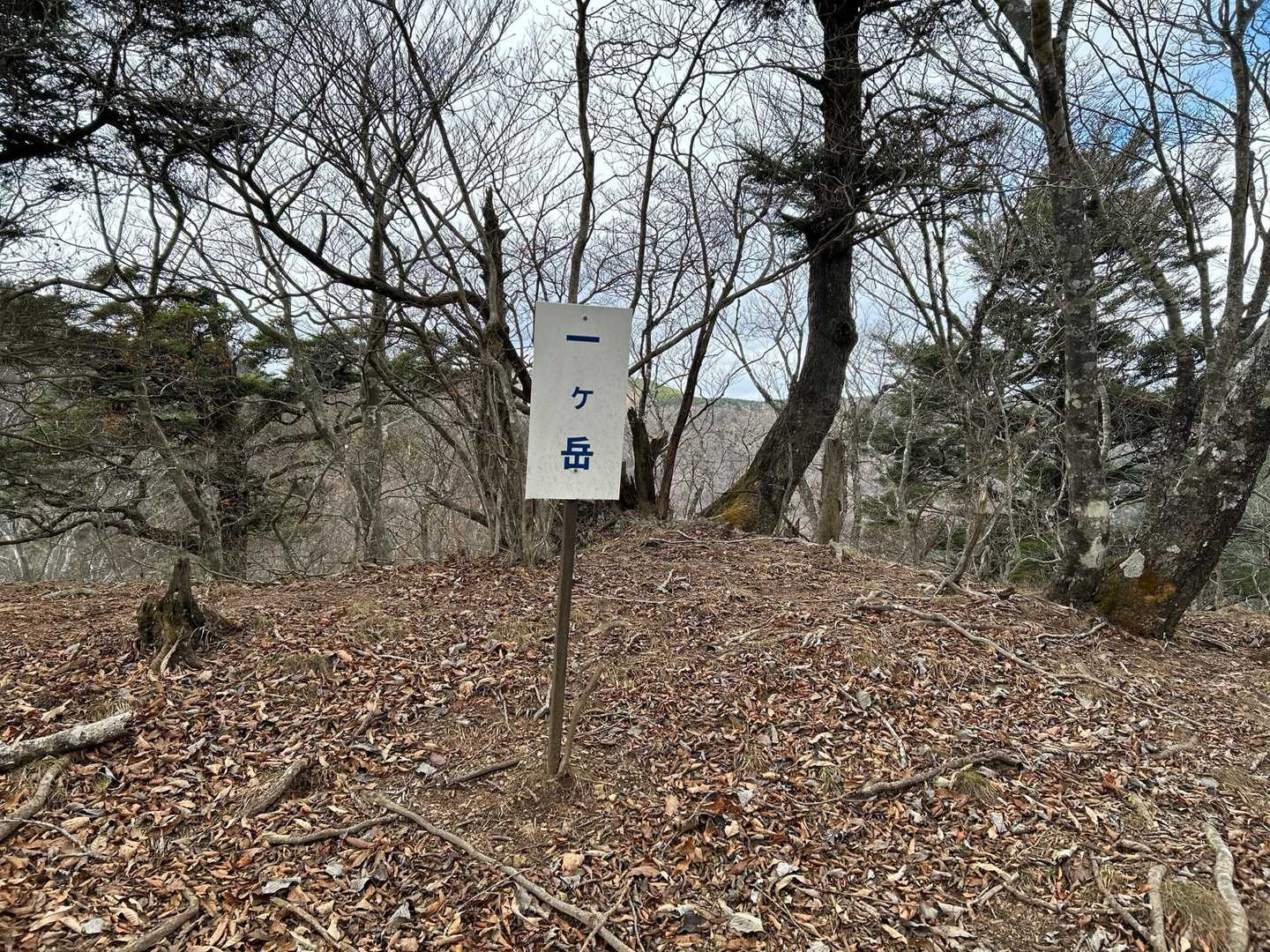 十二ヶ岳は12のピークのある山で、一ヶ岳から順に全てのピークポイント毎に標識がありました。